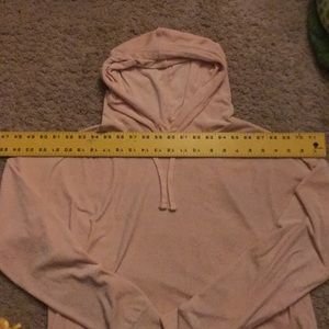 velvet pink hoodie